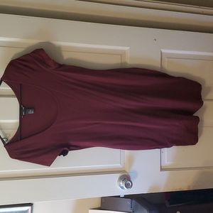 COPY - Maroon medium womens dress. Tshirt like material.